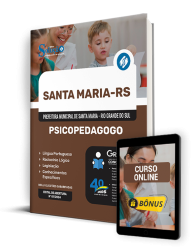 Capa Apostila Prefeitura de Santa Maria - RS 2024 - Psicopedagogo