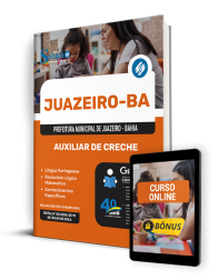 Capa Apostila Prefeitura de Juazeiro - BA 2024 - Auxiliar de Creche