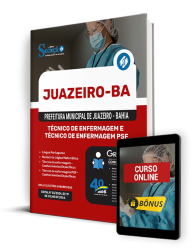 Capa Apostila Prefeitura de Juazeiro - BA 2024 - Técnico de Enfermagem e Técnico de Enfermagem PSF