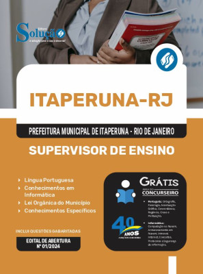 Apostila Prefeitura de Itaperuna - RJ  - Supervisor de Ensino - Imagem 3