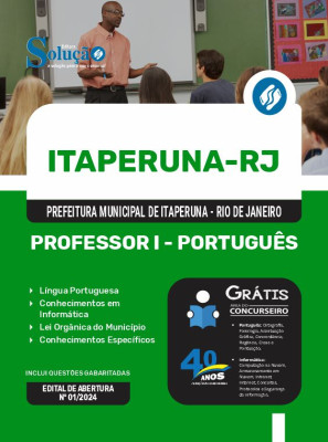 Apostila Prefeitura de Itaperuna - RJ  - Professor I - Português - Imagem 3