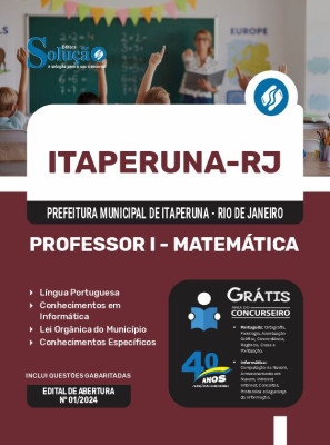 Apostila Prefeitura de Itaperuna - RJ 2024 - Professor I - Matemática - Imagem 3