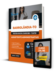 Capa Apostila Prefeitura de Barrolândia - TO 2024 - Assistente Administrativo