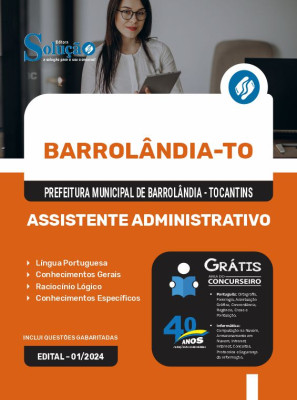 Apostila Prefeitura de Barrolândia - TO 2024 - Assistente Administrativo - Imagem 3