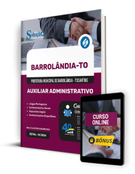 Capa Apostila Prefeitura de Barrolândia - TO 2024 - Auxiliar Administrativo