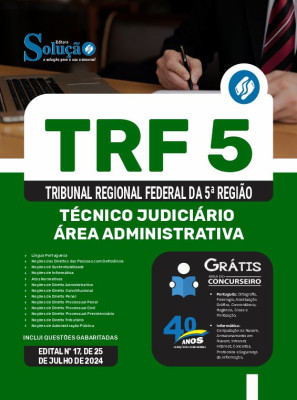 Apostila TRF-5  - Técnico Judiciário - Área Administrativa - Imagem 3