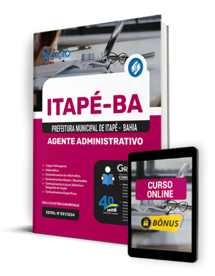 Apostila Prefeitura de Itapé - BA 2024 - Agente Administrativo - Imagem 1