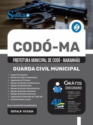 Apostila Prefeitura de Codó - MA 2024 - Guarda Civil Municipal - Imagem 3