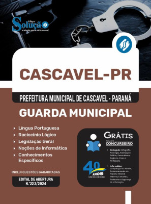 Apostila Prefeitura de Cascavel - PR 2024 - Guarda Municipal - Imagem 3