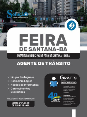 Apostila Prefeitura de Feira de Santana - BA 2024 - Agente de Trânsito - Imagem 3