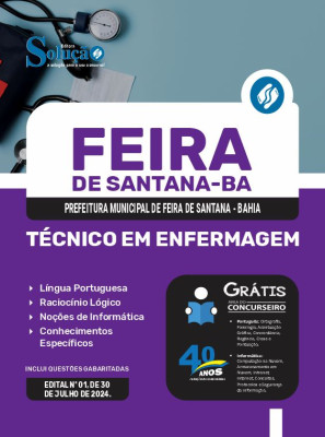 Apostila Prefeitura de Feira de Santana - BA 2024 - Técnico em Enfermagem - Imagem 3