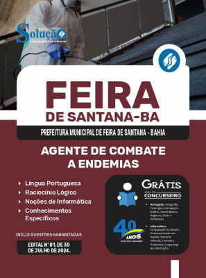 Apostila Prefeitura de Feira de Santana - BA em PDF 2024 - Agente de Combate a Endemias - Imagem 1