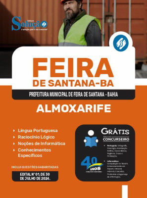 Apostila Prefeitura de Feira de Santana - BA 2024 - Almoxarife - Imagem 3