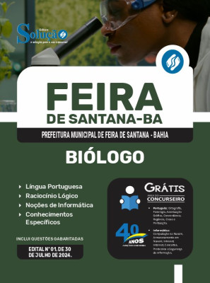 Apostila Prefeitura de Feira de Santana - BA 2024 - Biólogo - Imagem 3