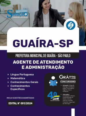 Apostila Prefeitura de Guaíra - SP 2024 - Agente de Atendimento e Administração  - Imagem 3