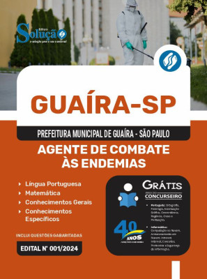 Apostila Prefeitura de Guaíra - SP em PDF 2024 - Agente de Combate às Endemias - Imagem 1