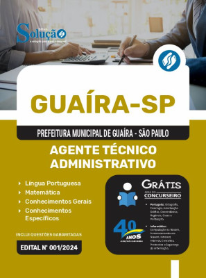 Apostila Prefeitura de Guaíra - SP 2024 - Agente Técnico Administrativo - Imagem 3