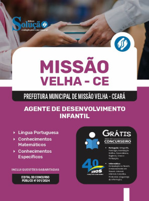 Apostila Prefeitura de Missão Velha - CE 2024 - Agente de Desenvolvimento Infantil - Imagem 3