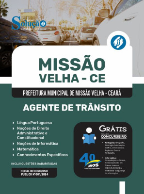 Apostila Prefeitura de Missão Velha - CE 2024 - Agente de Trânsito - Imagem 3