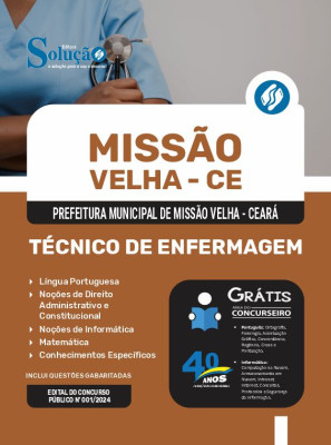 Apostila Prefeitura de Missão Velha - CE 2024 - Técnico de Enfermagem - Imagem 3