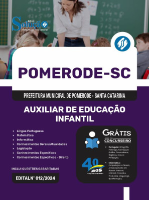 Apostila Prefeitura de Pomerode - SC 2024 - Auxiliar de Educação Infantil - Imagem 3