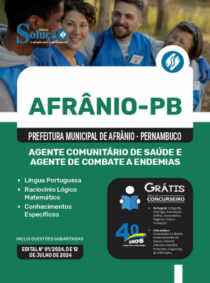 Apostila Prefeitura de Afrânio - PE 2024 - Agente Comunitário de Saúde e Agente de Combate a Endemias - Imagem 3