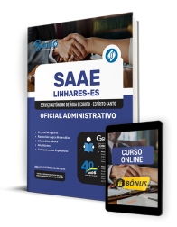 Capa Apostila SAAE Linhares - ES 2024 - Oficial Administrativo