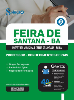 Apostila Prefeitura de Feira de Santana - BA  - Professor - Conhecimentos Gerais - Imagem 3