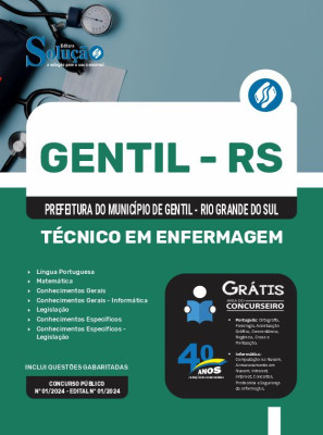 Apostila Prefeitura de Gentil - RS 2024 - Técnico em Enfermagem - Imagem 3