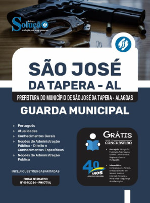 Apostila Prefeitura de São José da Tapera - AL 2024 - Guarda Municipal - Imagem 3