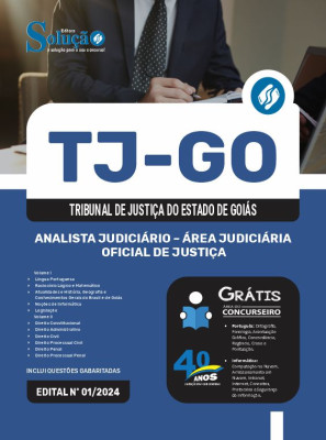 Apostila TJ-GO 2024 - Analista Judiciário - Área Judiciária - Oficial de Justiça - Imagem 3