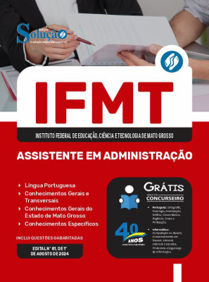 Apostila IFMT em PDF  - Assistente em Administração - Imagem 1