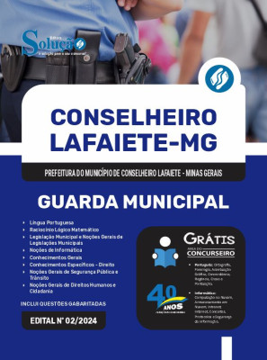 Apostila Prefeitura de Conselheiro Lafaiete - MG 2024 - Guarda Municipal - Imagem 3