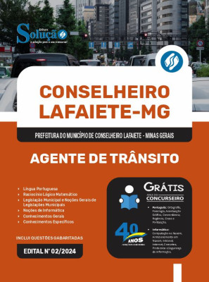 Apostila Prefeitura de Conselheiro Lafaiete - MG 2024 - Agente de Trânsito - Imagem 3