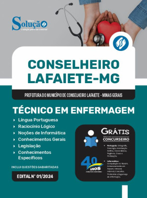 Apostila Prefeitura de Conselheiro Lafaiete - MG 2024 - Técnico em Enfermagem - Imagem 3