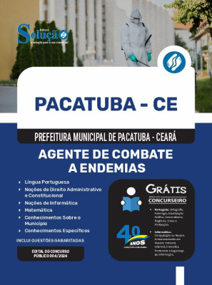 Apostila Prefeitura de Pacatuba - CE em PDF 2024 - Agente de Combate a Endemias - Imagem 1