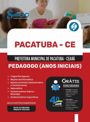 Apostila Prefeitura de Pacatuba - CE 2024 - Pedagogo (Anos Iniciais) - Imagem 3