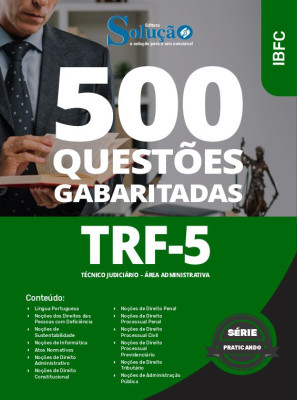 Caderno de Questões TRF-5 - Técnico Judiciário - Área Administrativa - 500 Questões Gabaritadas - Imagem 2