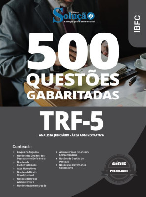 Caderno de Questões TRF-5 - Analista Judiciário - Área Administrativa - 500 Questões Gabaritadas - Imagem 2