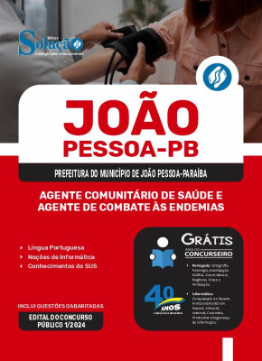 Apostila Prefeitura de João Pessoa - PB 2024 - Agente Comunitário de Saúde e Agente de Combate às Endemias - Imagem 3