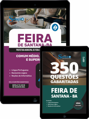 Combo Prefeitura de Feira de Santana - BA - Comum Médio, Técnico e Superior - Imagem 1