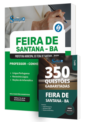 Combo Prefeitura de Feira de Santana - BA - Professor - Conhecimentos Gerais - Imagem 1