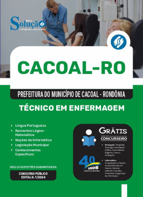 Apostila Prefeitura de Cacoal - RO 2024 - Técnico em Enfermagem - Imagem 3