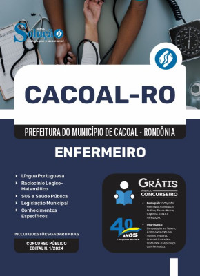 Apostila Prefeitura de Cacoal - RO 2024 - Enfermeiro - Imagem 3