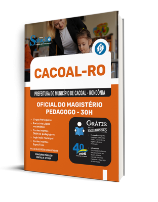 Apostila Prefeitura de Cacoal - RO 2024 - Oficial do Magistério - Pedagogo - 30h - Imagem 2