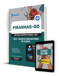 Capa Apostila Prefeitura de Piranhas - GO 2024 - ACS - Agente Comunitário de Saúde