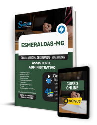 Capa Apostila Câmara de Esmeraldas - MG 2024 - Assistente Administrativo