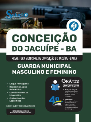 Apostila Prefeitura de Conceição do Jacuípe - BA 2024 - Guarda Municipal - Masculino e Feminino - Imagem 3