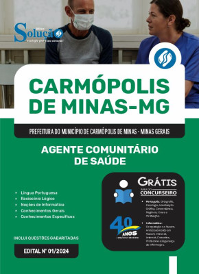 Apostila Prefeitura de Carmópolis de Minas - MG 2024 - Agente Comunitário de Saúde - Imagem 3