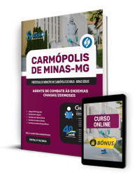 Capa Apostila Prefeitura de Carmópolis de Minas - MG 2024 - Agente de Combate às Endemias/Chagas/Zoonoses